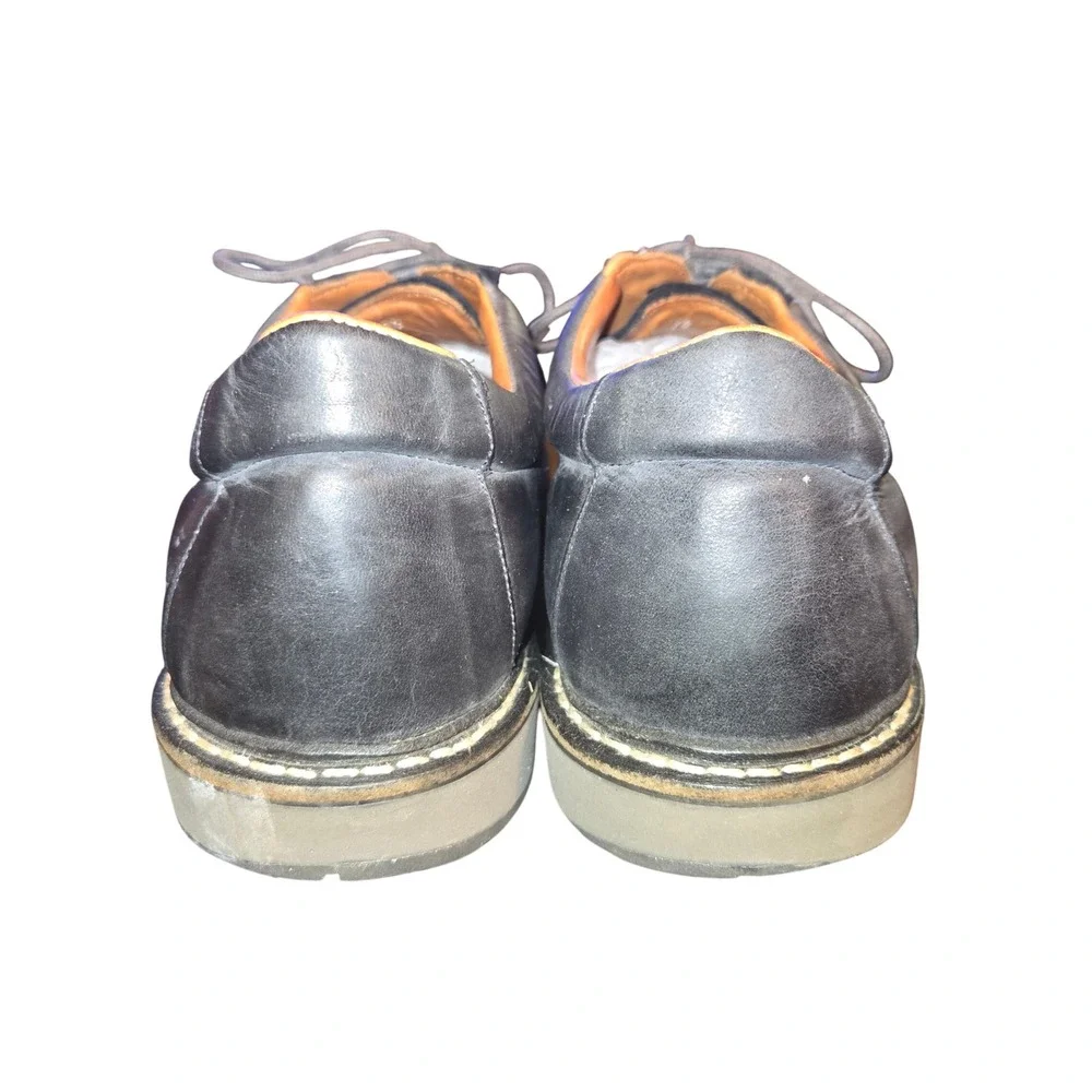 Allen Edmonds Voyager Walking Oxfords Men 14D Grey Leather Lace Up Stitched 9384